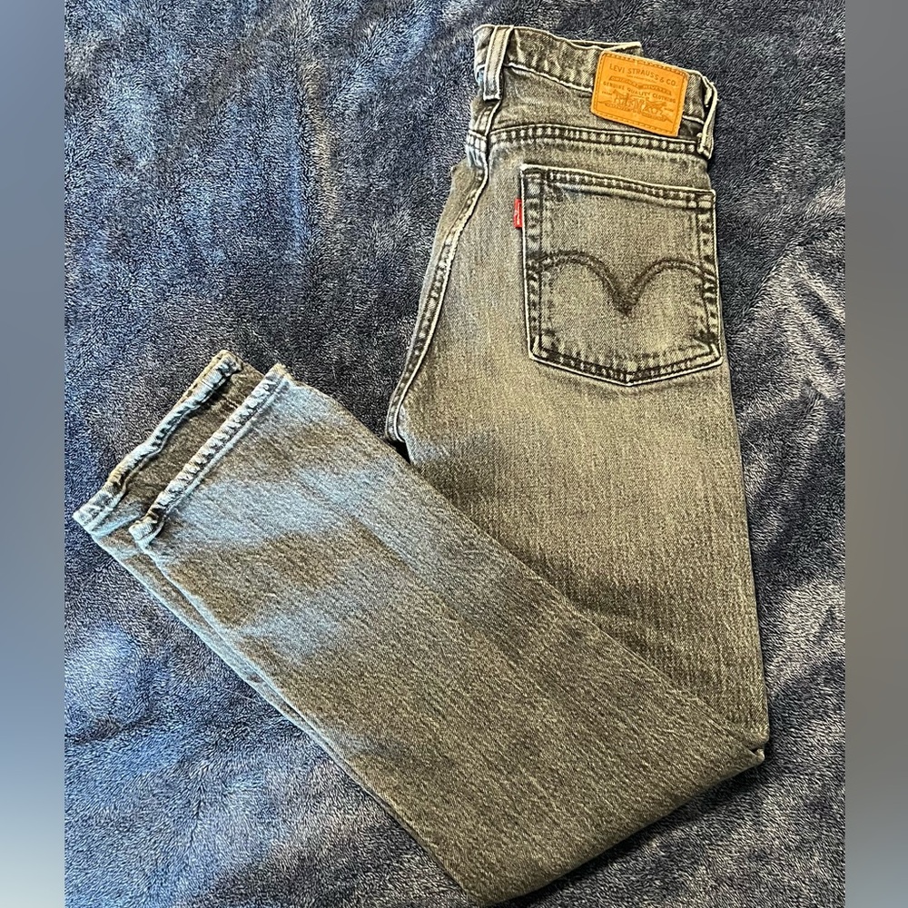 Gray Washed Levis Jeans - image 1